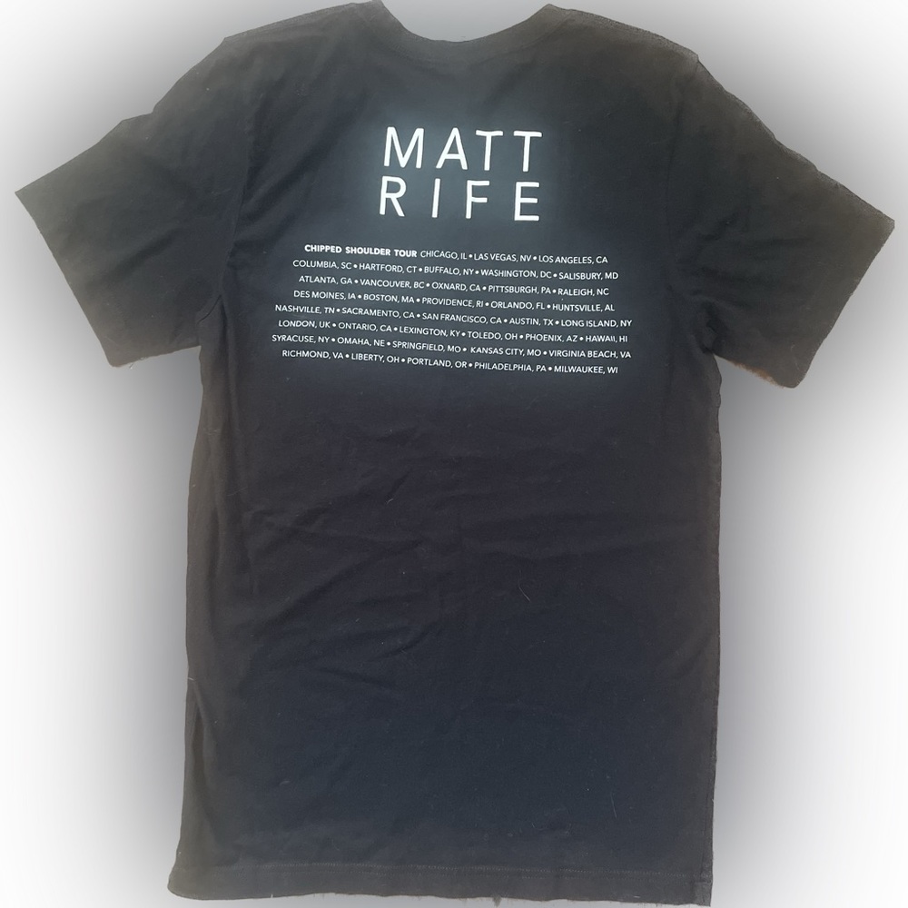 Matt Rife Chipped Shoulder Tour Merch T-Shirt - Picture 3 of 3